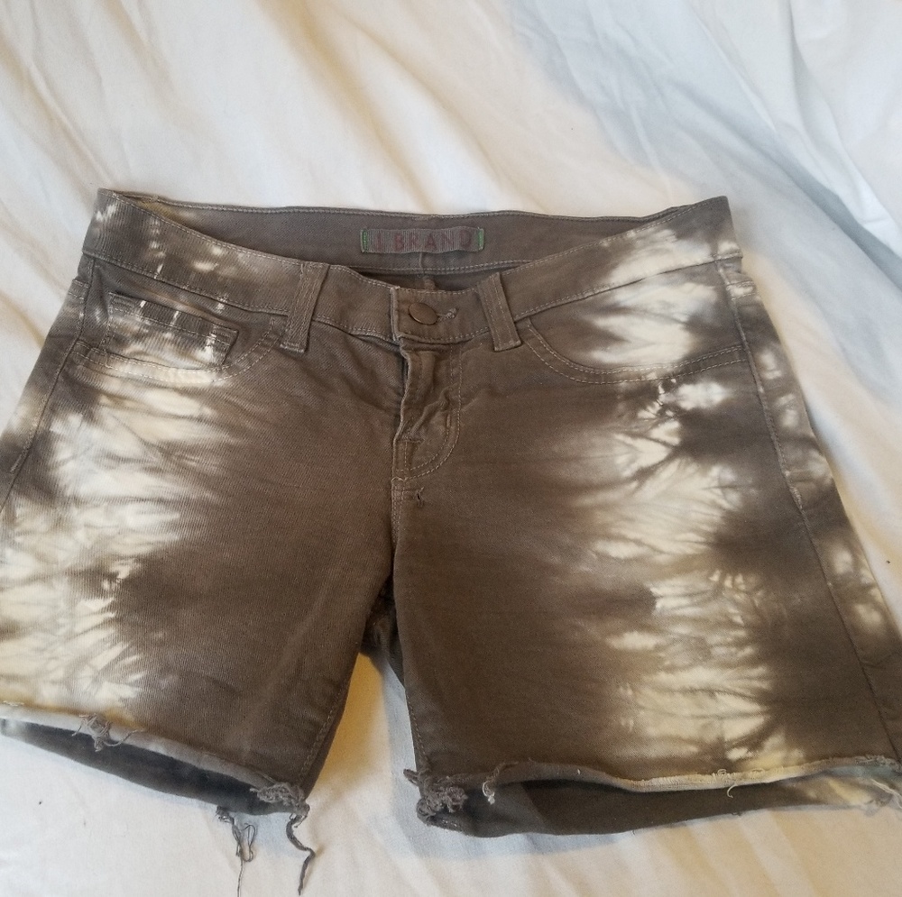 J Brand tie dye cotton shorts